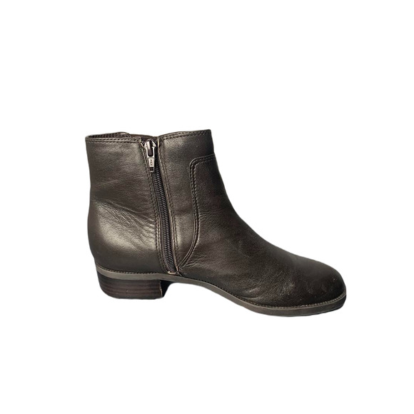 Easy Spirit Womens Brown Leather Ankle Boots With Buckle Detail Size 6.5M - Picture 5 of 8